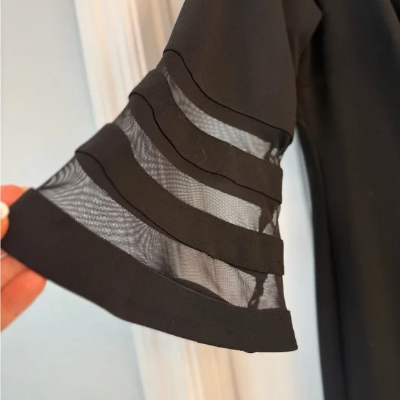 Discounted Shipping by Posh
Sami & Jo Black Dress with Sheer Sleeve Details - Picture 2 of 3